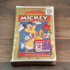 Disney The Spirit Of Mickey: His Most Treasured Moments VHS 1998 * Family/Cartoon Movie New Sealed