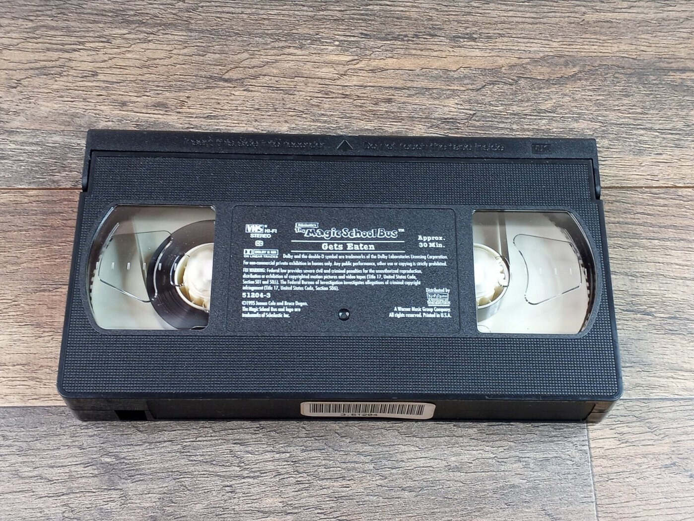 The Magic School Bus Gets Eaten VHS Video Tape Etsy