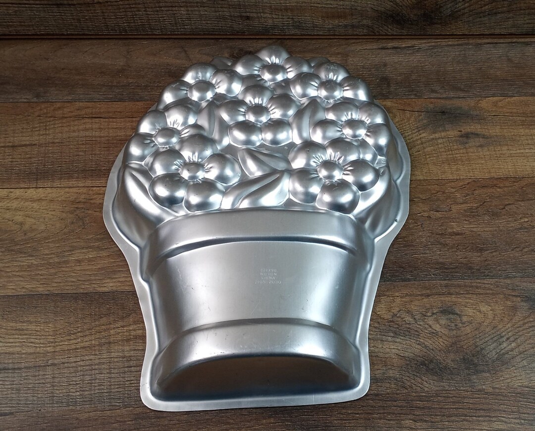 Vintage 1998 Wilton Flower Pot Cake Pan 21052030 Etsy