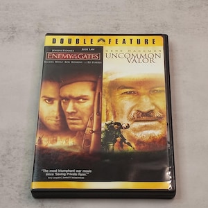 Enemy At The Gate, Uncommon Valor DVD, 2-Disc Set (Double Feature) * War/Action Movie * Jude Law, Gene Hackman Free Shipping