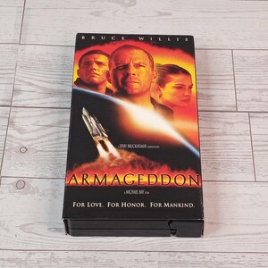 Armageddon VHS 1998 Movie * Sci-fi, Action  * Bruce Willis, Ben Affleck Free Shipping