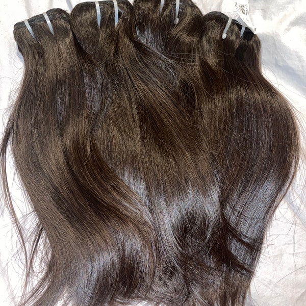 100% Virgin Vietnamese Straight Hair Bundles ( Raw double drawn hair )