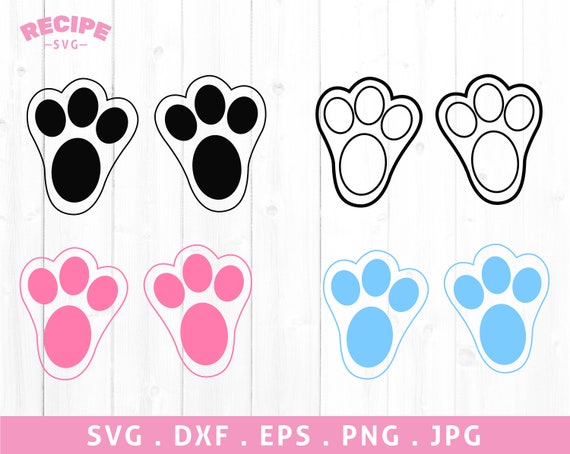 Rabbit Feet Svg Easter Svg Bunny Feet Svg Easter Bunny | Etsy
