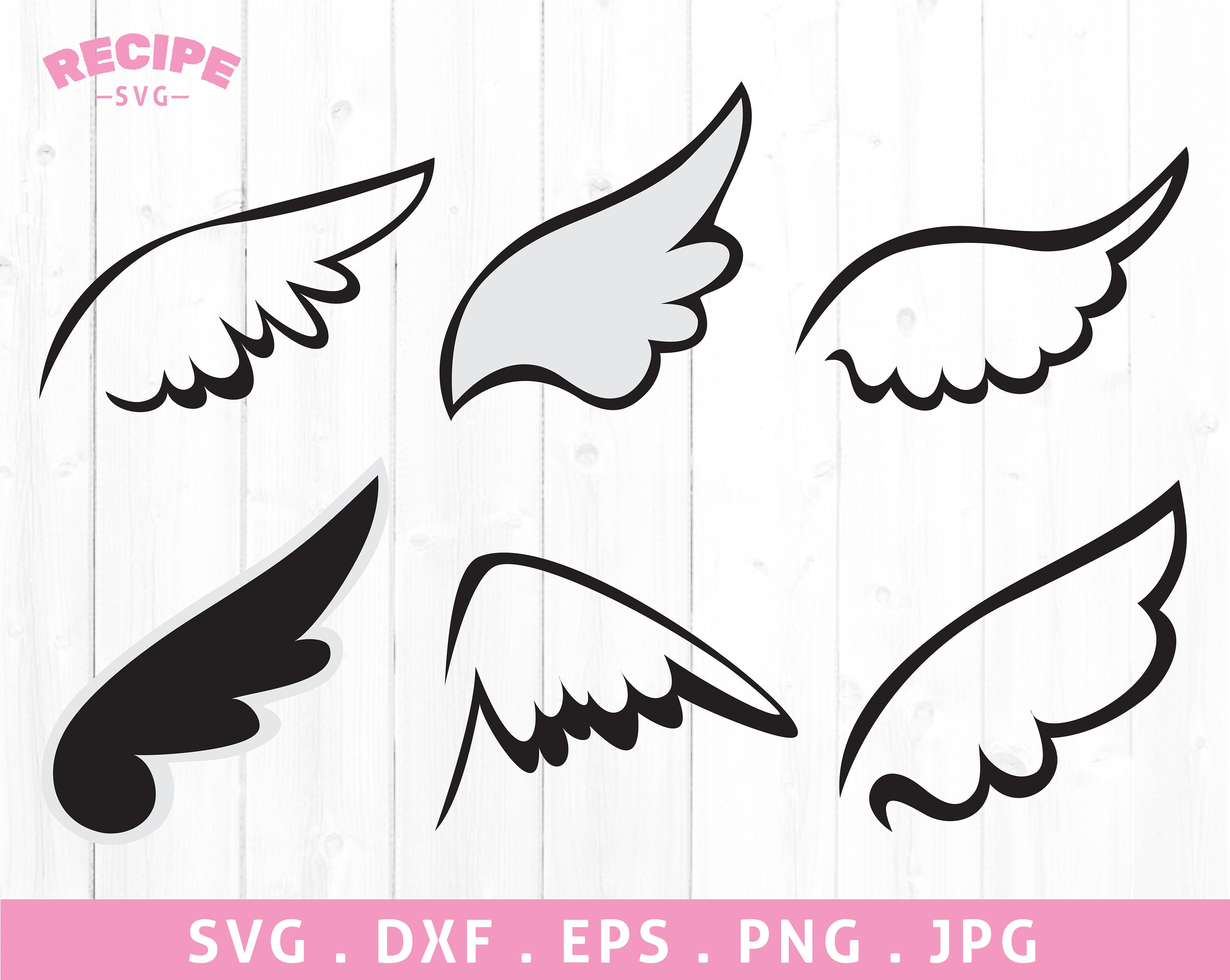 Angel Wings Svg Wings Outline Svg Angel Png Heaven Svg - Etsy UK