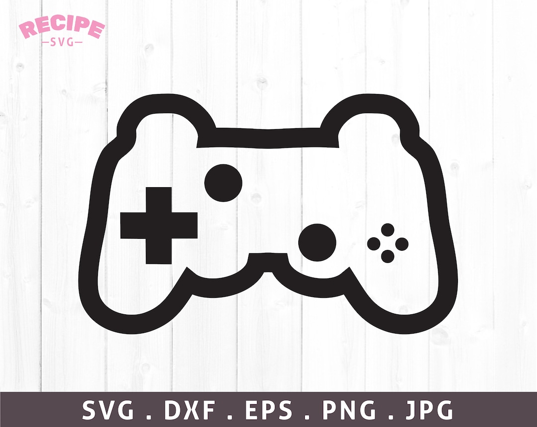 Game Controller Svg Video Game Console Outline Svg Game - Etsy