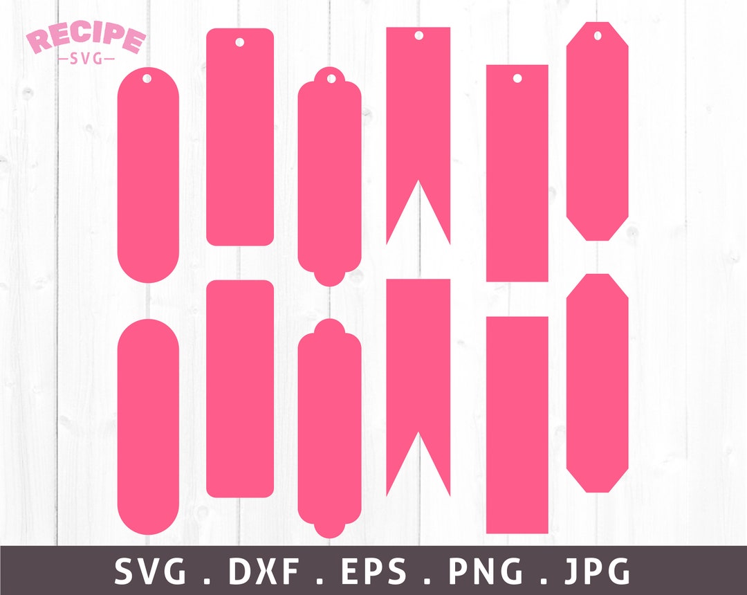 Bookmark Svg Bookmark Template Bundle Svg Bookmark Label Etsy