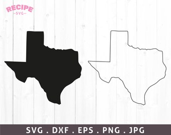Texas Map Svg Png - Etsy
