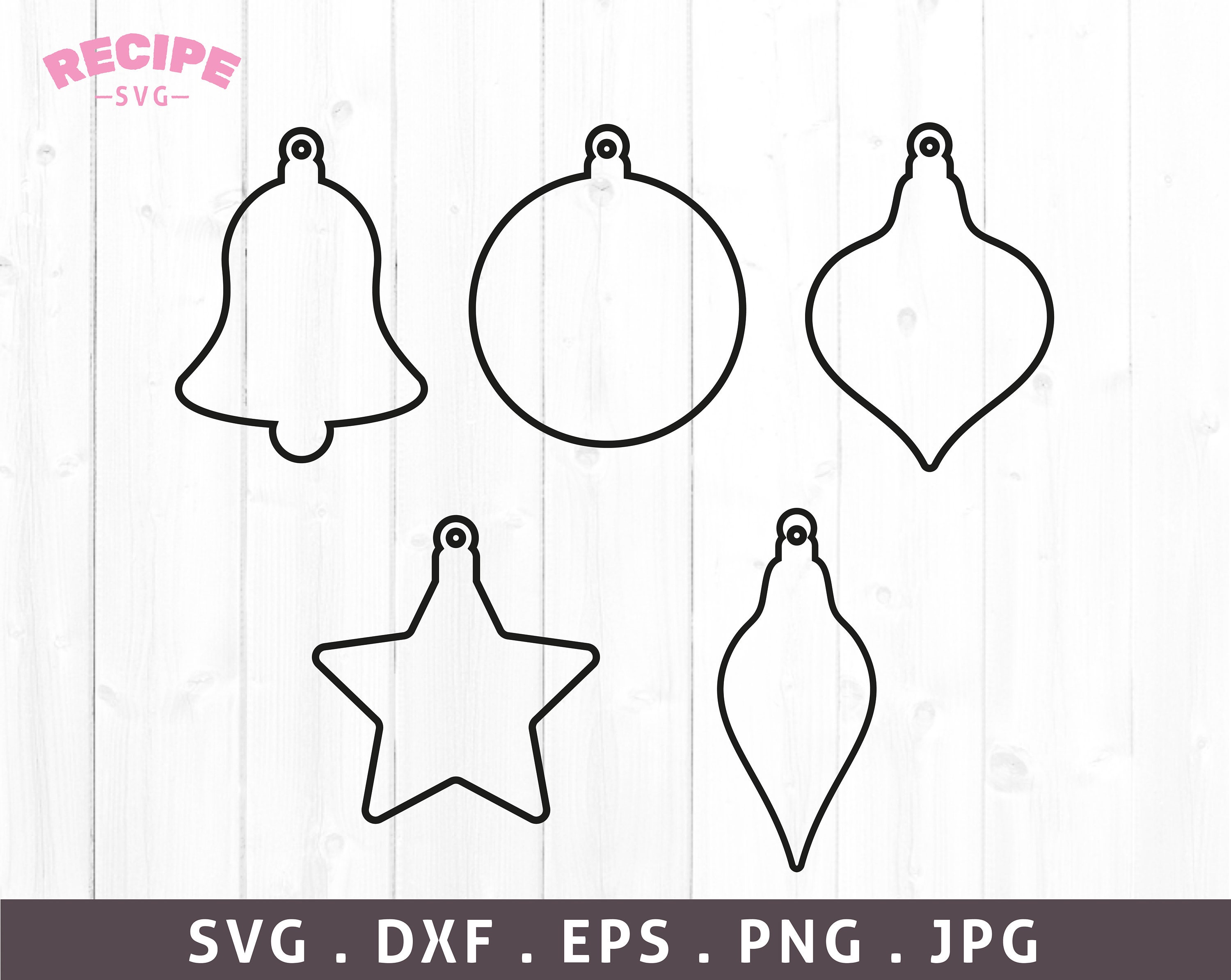 Christmas Ornaments Outline Svg, Christmas Svg, Christmas Ornaments Outline  Bundle, Christmas Ornaments Clipart, Eps, Svg, Dxf, Png, Jpg -  New  Zealand