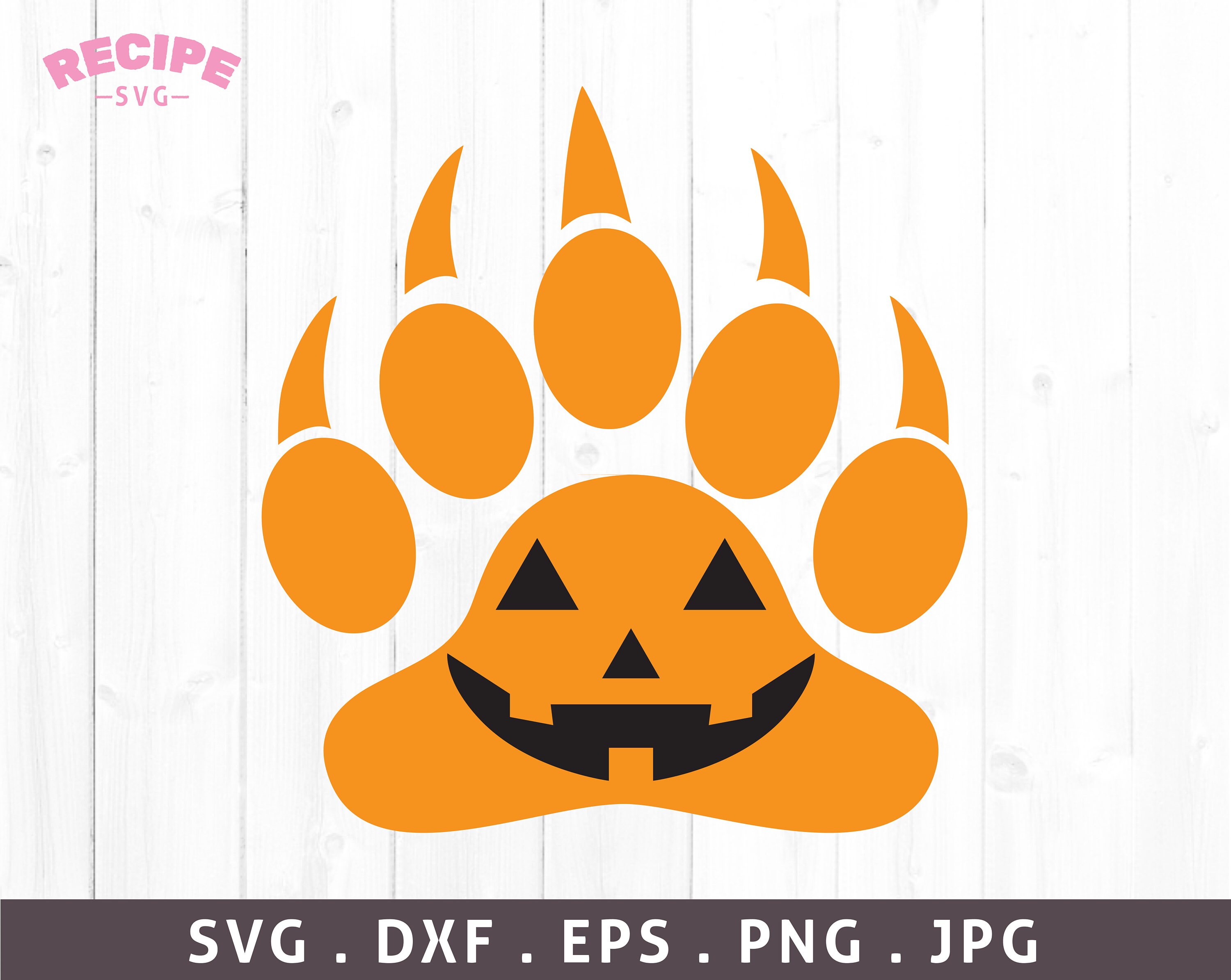 halloween-svg-bear-paw-print-svg-jack-o-lantern-svg-pumpkin-etsy-canada