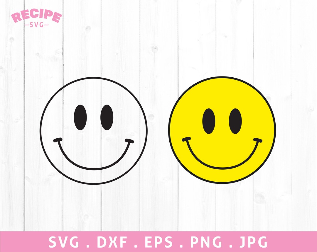 Smile Svg Smile Face Svg Happy Face Svg Yellow Smiley - Etsy Australia
