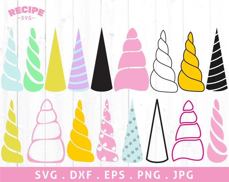 Unicorn Horn Svg Unicorn Svg Horn Svg Unicorn Horn Bundle - Etsy