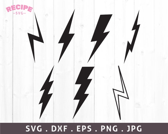 Lightning Svg Lightning Bolt Svg Flash Svg Lightning - Etsy