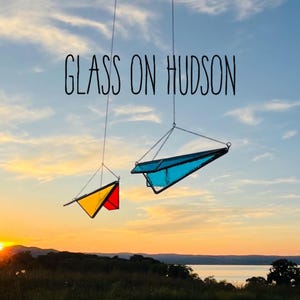 3D Stained Glass Airplane Pattern: DIY Origami Paper Airplane (Digital Download)