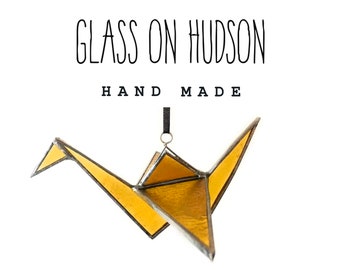   DIY-Digitalmuster für Glasmalerei-Kranich - DIY-Hochzeitstorte-Topper - Sun Catcher-Origami-Glasmalerei-Kranich für Maker