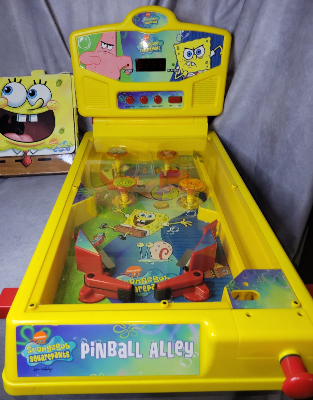 Spongebob Squarepants Desktop Pinball Machine - Fun Arcade Game For Kids & Adults Ages 6+, Compact Tabletop Toy By Well Played