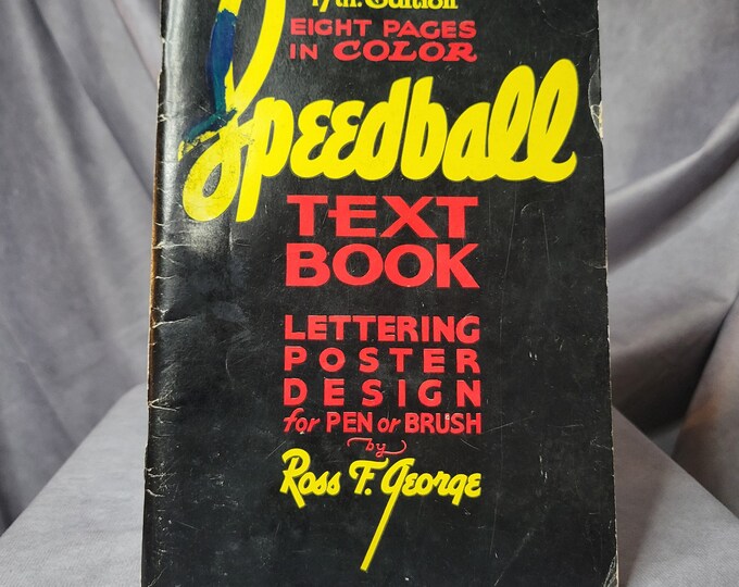Vintage 1956 speedball Textbook by Ross F. George - Etsy