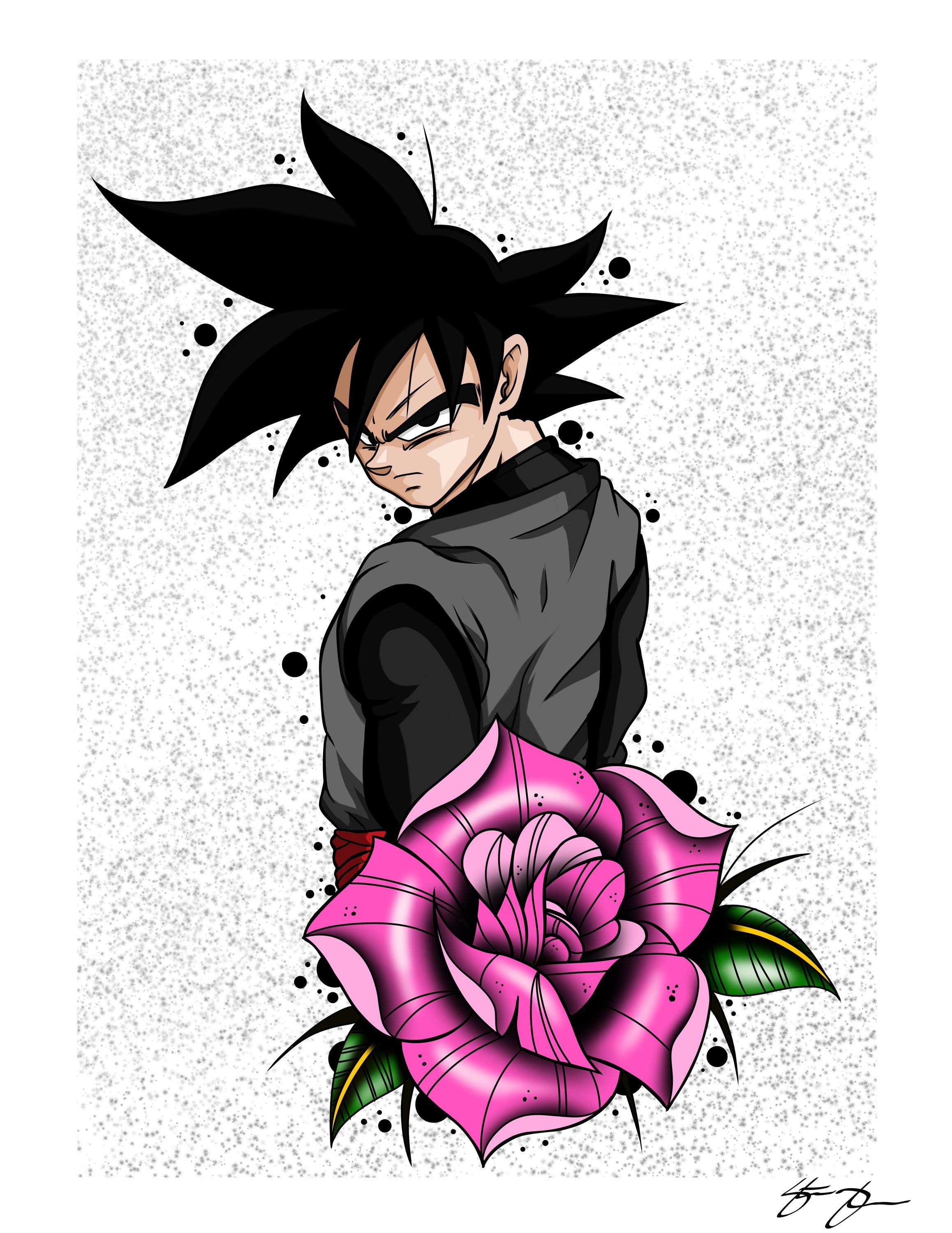 Rose Nightmare Goku Black super Saiyan Rosé/dragonball 