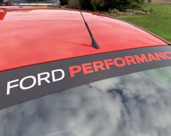 Ford Performance Windshield Banner With Choice of Sun Strip Visor
