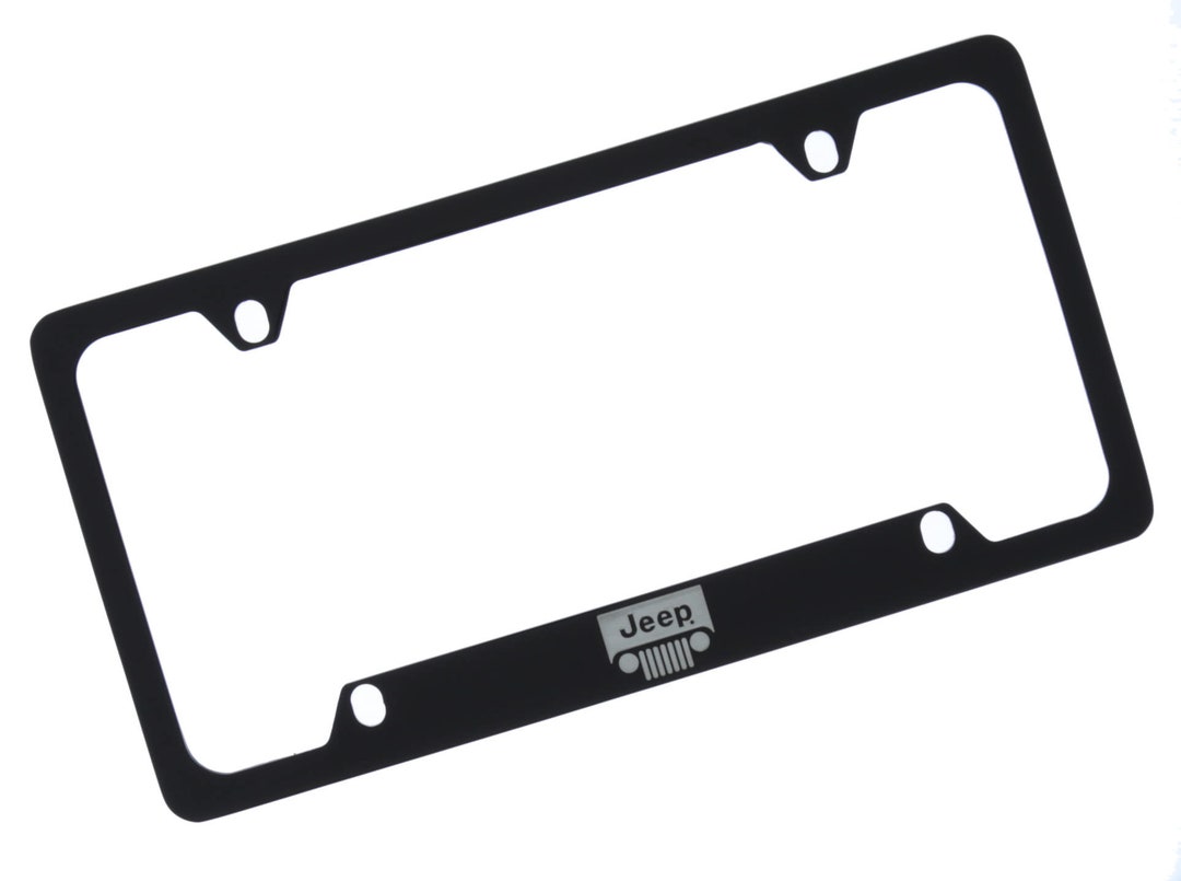 Jeep License Plate Frame black Etsy