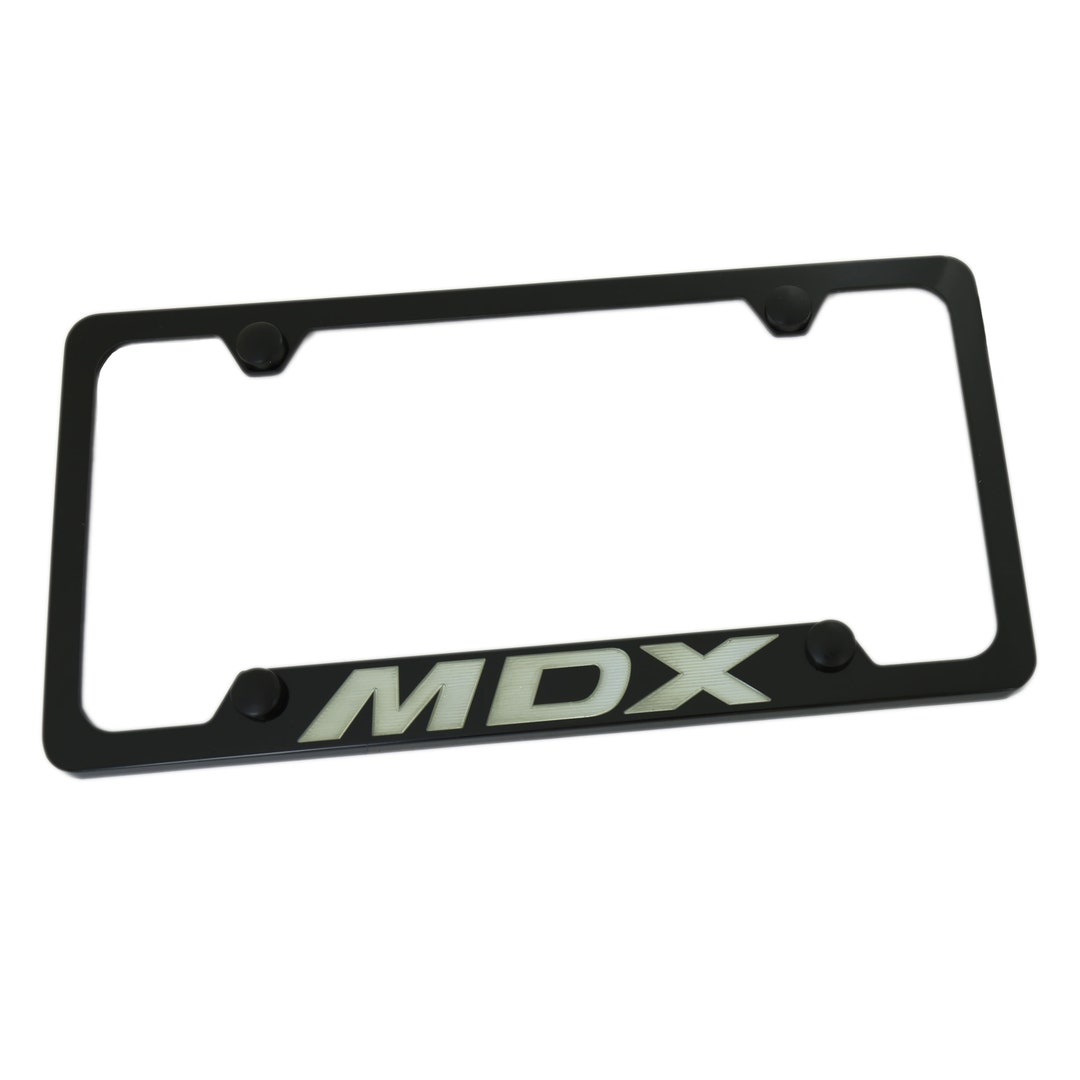 Acura Mdx License Plate Frame With 4 Holes black Etsy