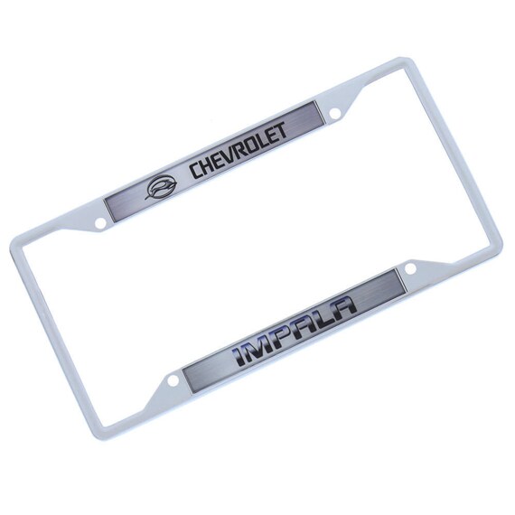 Chevrolet Impala License Plate Frame chrome Etsy