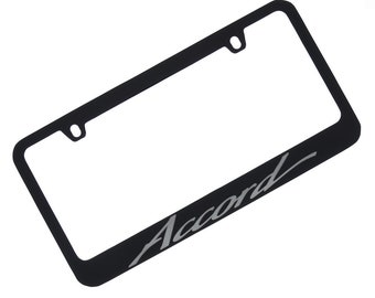 Honda accord logo license plate frame (black)