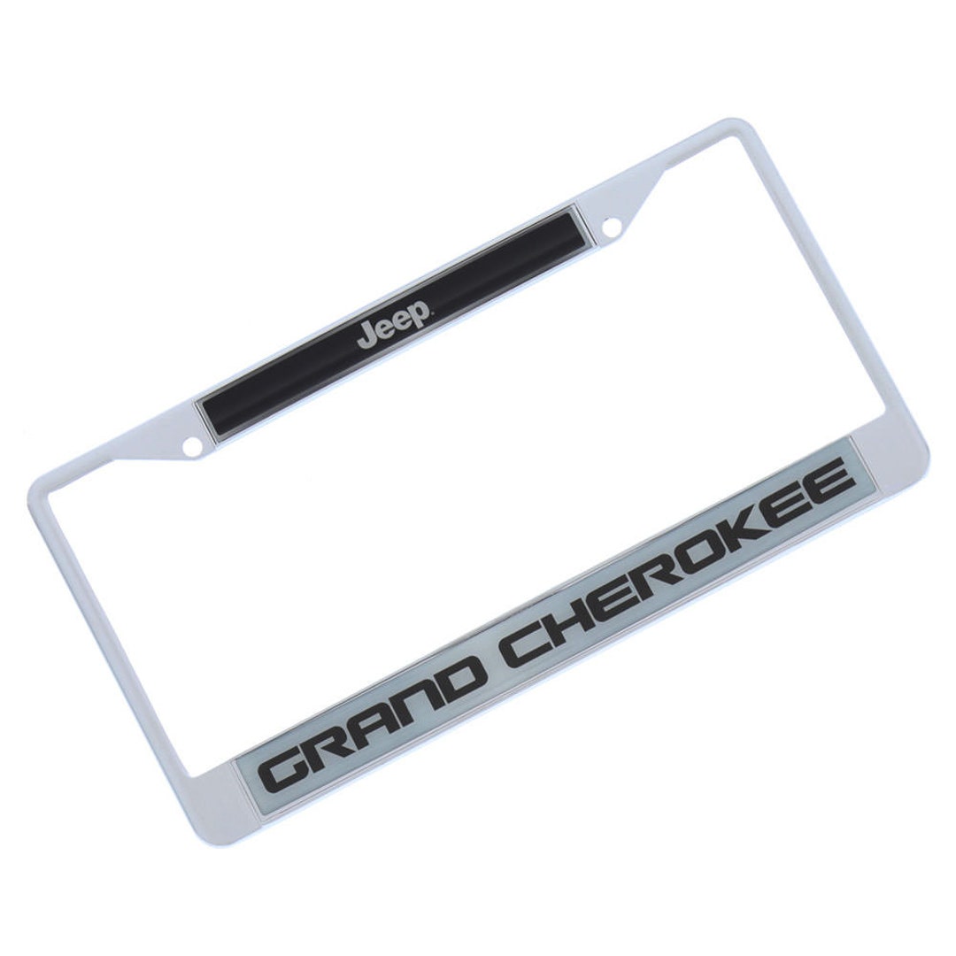 Jeep Grand Cherokee License Plate Frame silver Etsy
