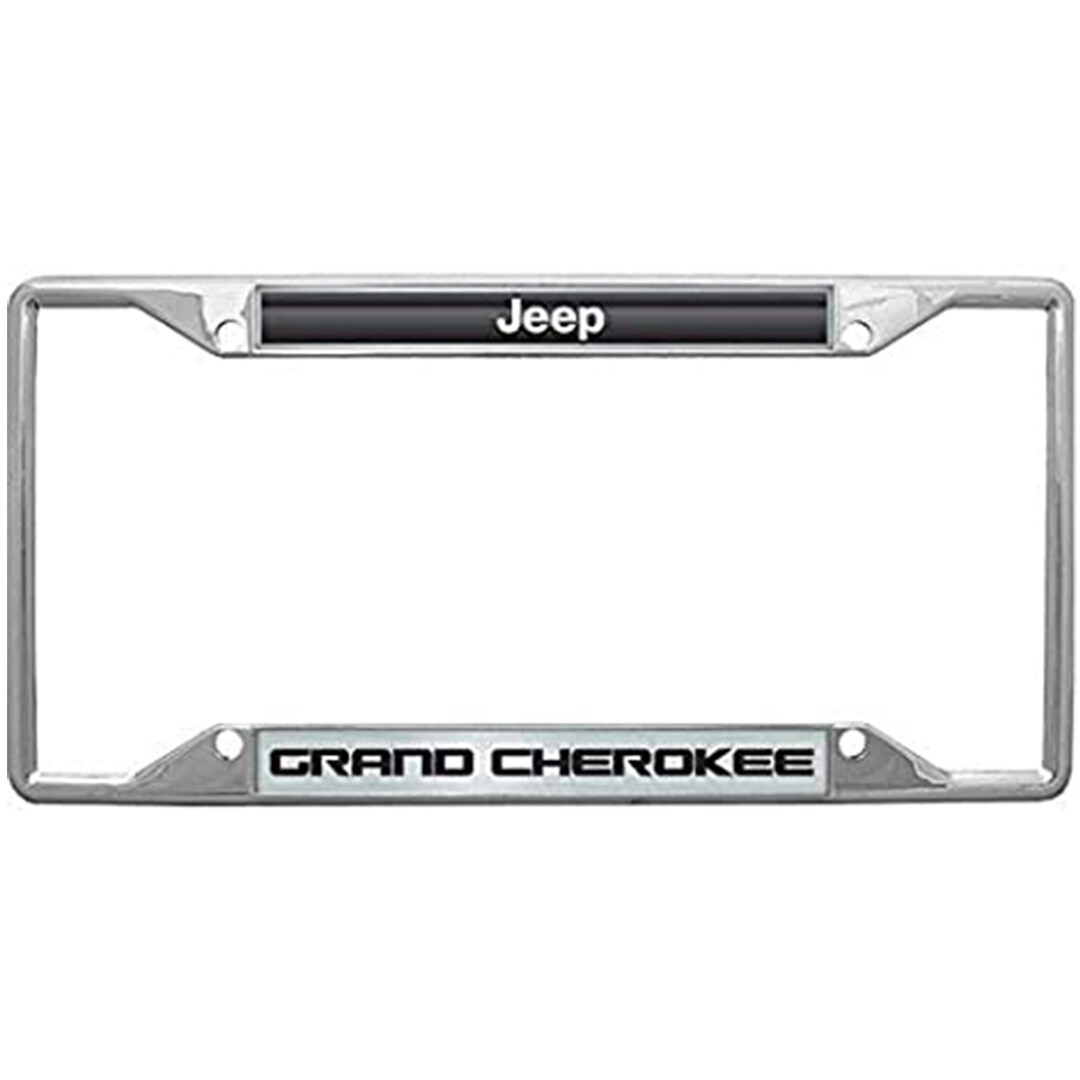 Jeep Grand Cherokee License Plate Frame chrome Etsy