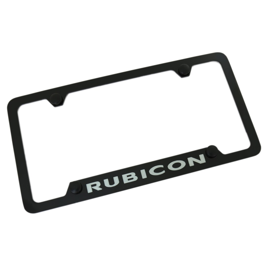 Jeep Rubicon License Plate Frame With 4 Holes black Etsy