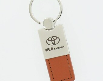 Toyota fj cruiser leather key ring (brown)