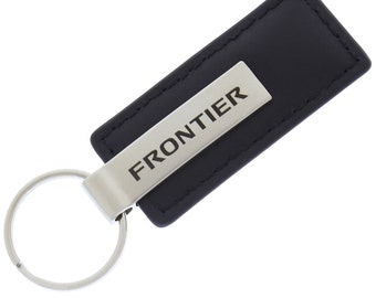 Nissan frontier leather keychain (black)