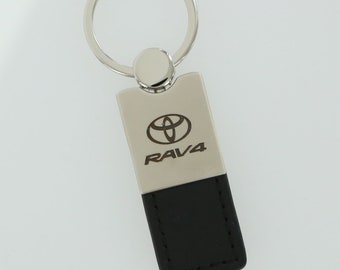Toyota rav4 leather key ring (black)