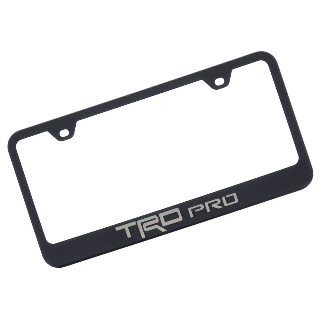 Toyota Trd Pro License Plate Frame black Etsy