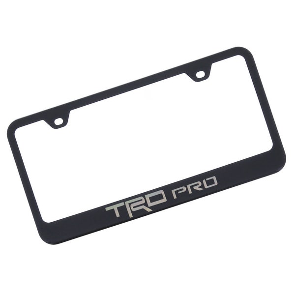 Toyota License Plate Frame Metal (Matte Black In Color) White Letterin – Patti's Creation Shop - Foto 1