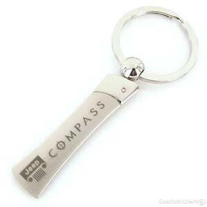 Jeep compass blade key chain (chrome)