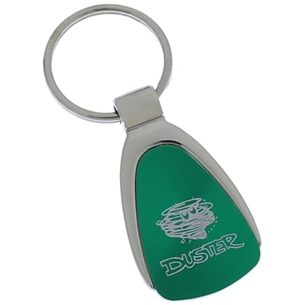 Renault duster tear drop key ring (green)