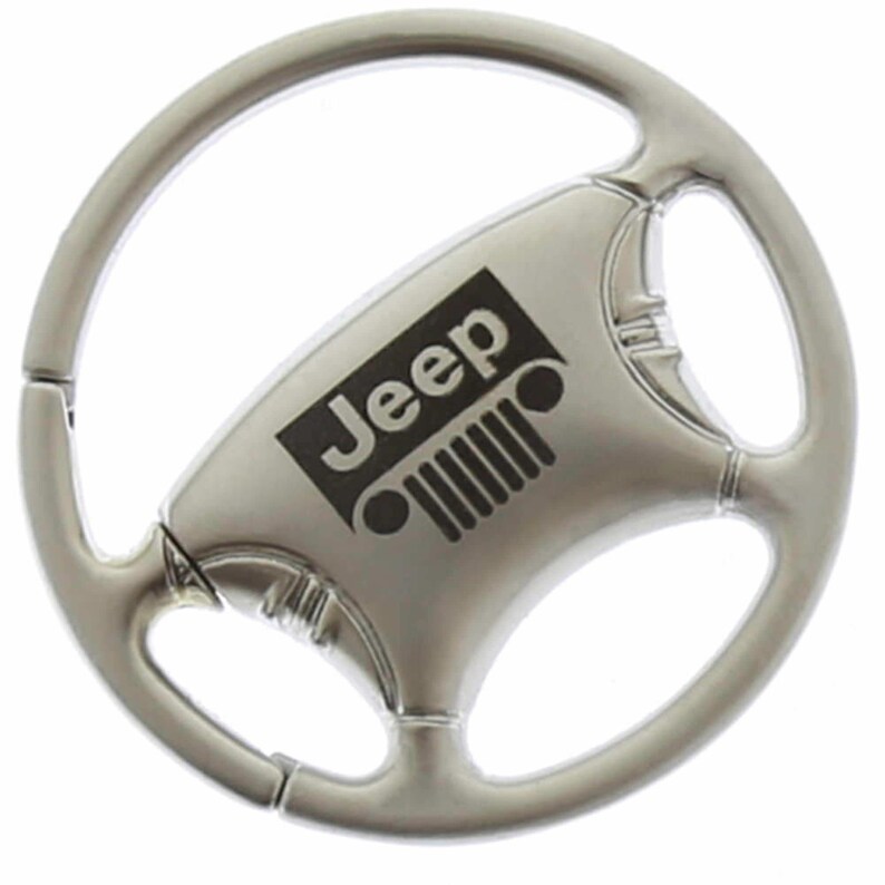 Jeep Grille Steering Wheel Keychain chrome Etsy
