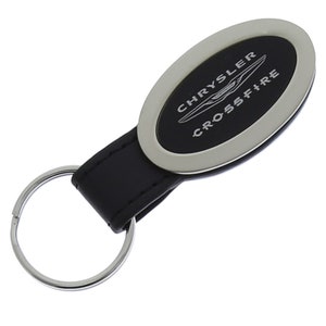 Chrysler crossfire oval key chain (black)