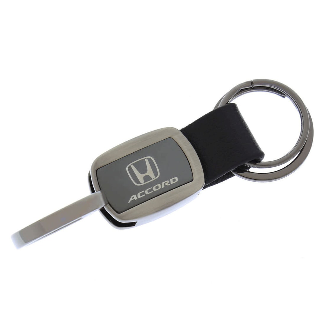 Honda Accord Double Valet Leather Key Fob gun Metal Etsy