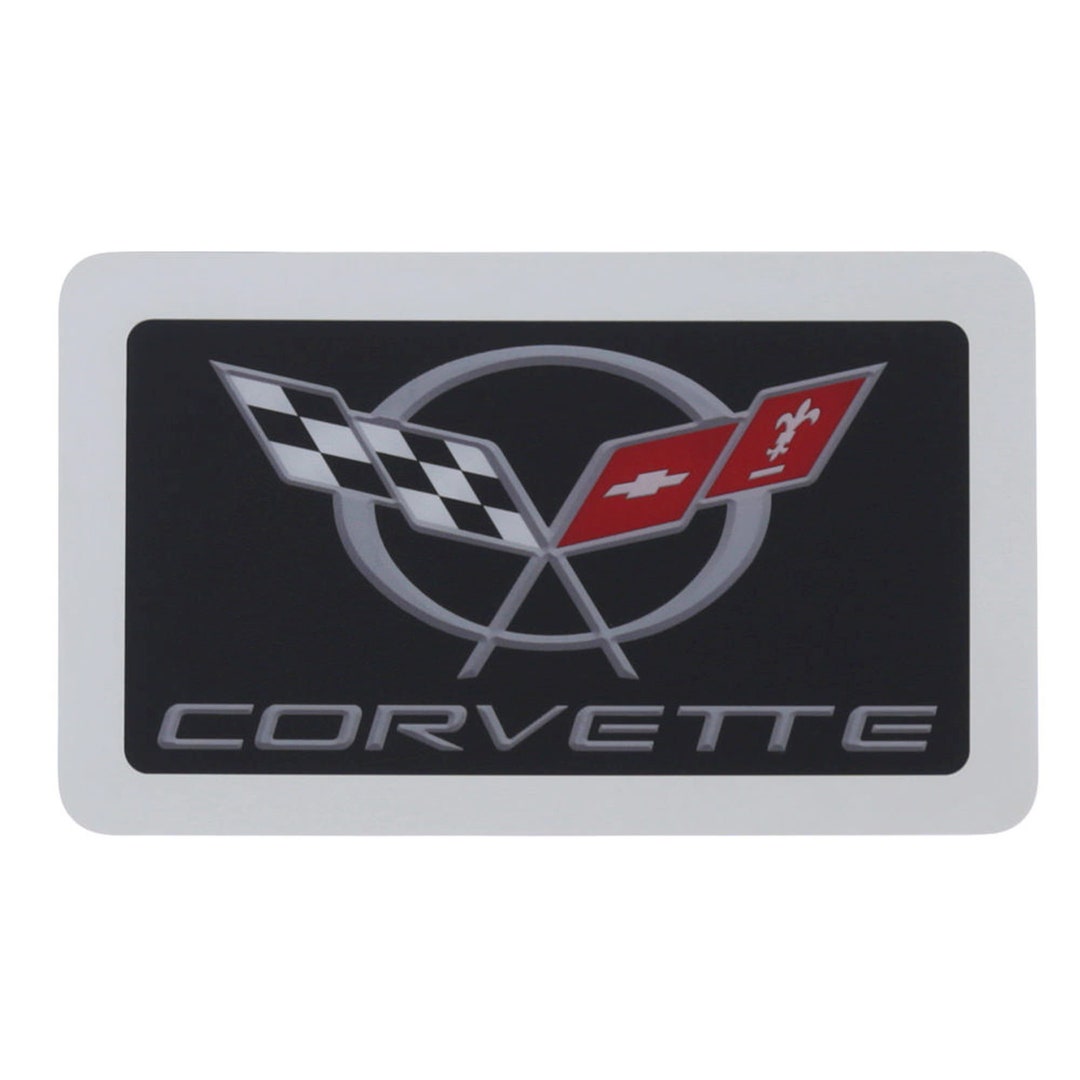 Corvette C5 Logo Exhaust Enhancer Plate chrome on Black Etsy