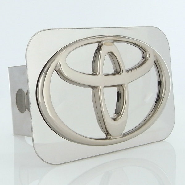 Toyota logo hitch cover plug (chrome)