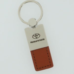 Toyota 4runner leather key ring (brown)