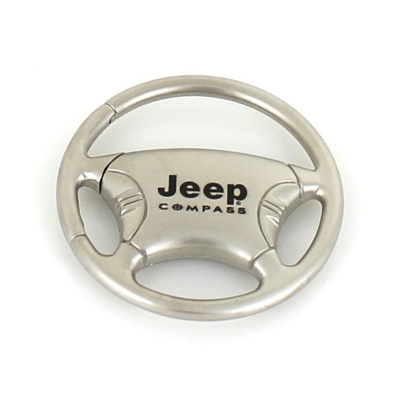 Jeep compass steering wheel keychain chrome Etsy