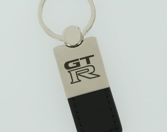 Nissan gtr leather key ring (black)