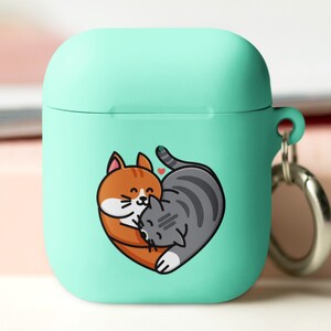 Cute Cat AirPod Case - Soft Silicone Protective Cover