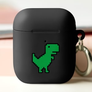 Pixel Dino Airpods Case - Cute and Protective Cover for AirPods