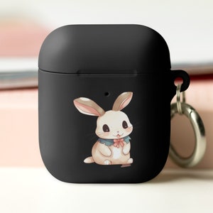 Adorabile custodia per AirPod e AirPod Pro in stile coniglio Kawaii / Cover per auricolari con simpatico animale