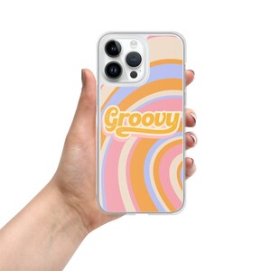 Hippy Psychedelic Groovy iPhone Case - Colorful and Vibrant Design