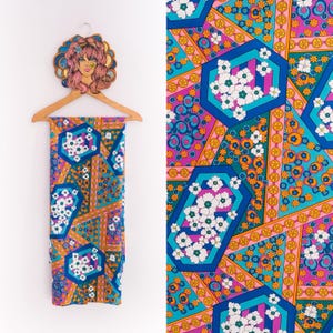 Vintage Groovy 1960’s/70’s Psychedelic Fabric Yardage