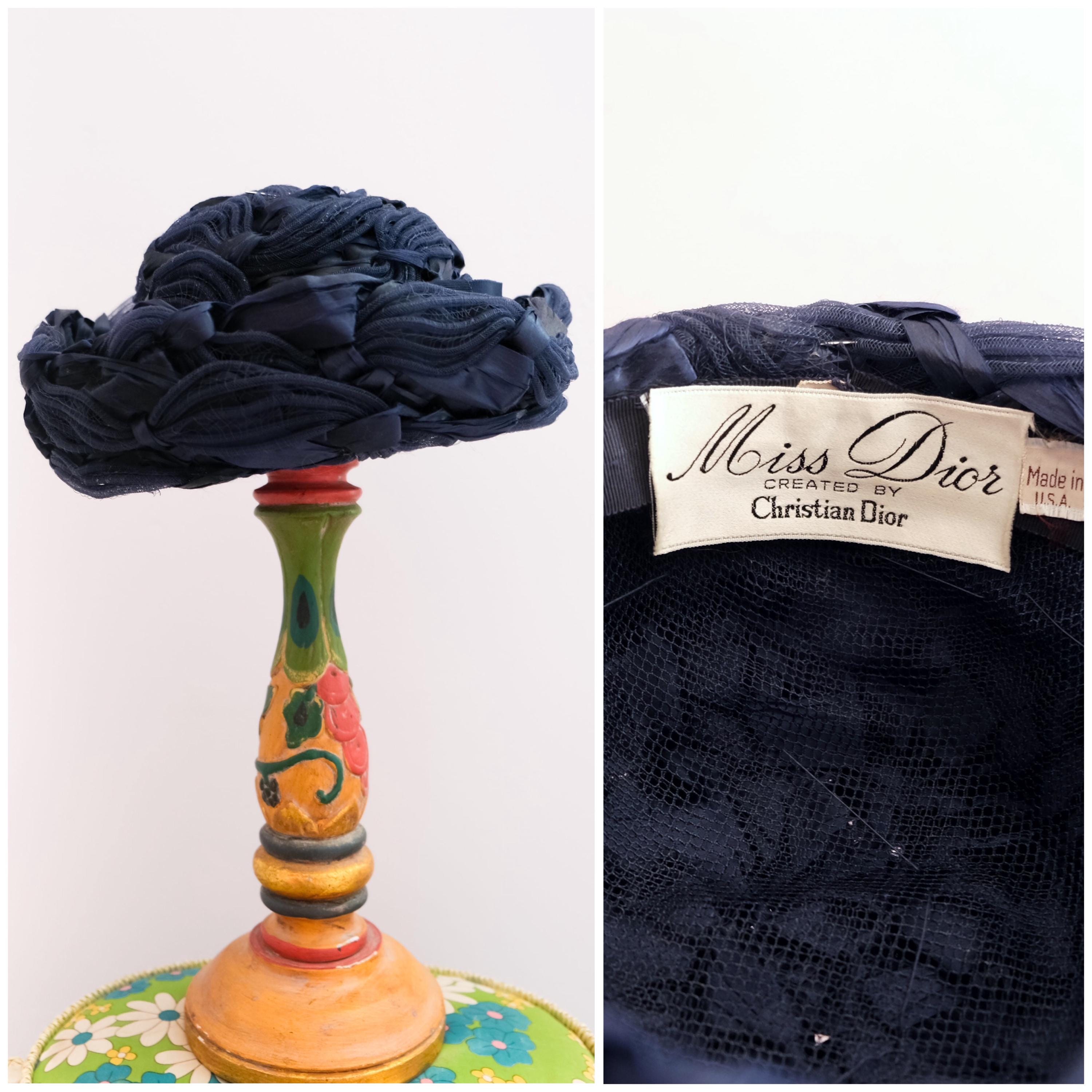 Miss Dior by Christian Dior Feather Vintage Hat Without hats there is no civilization.” ~ Christian Dior  main image 3